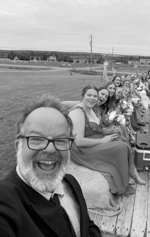 Kirk with a wedding party